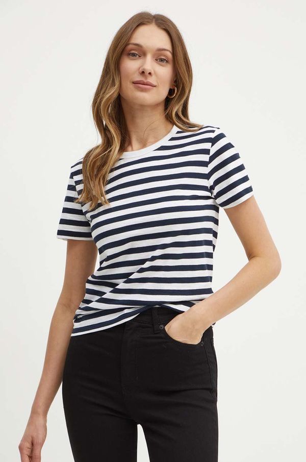 Boss Orange Pamučna majica Boss Orange za žene, boja: tamno plava, 50504192