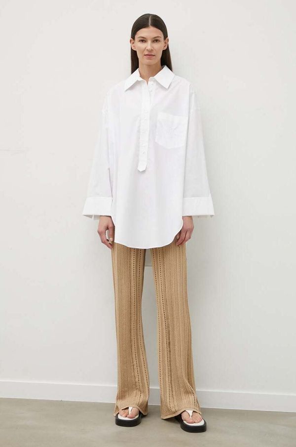 By Malene Birger Pamučna majica By Malene Birger za žene, boja: bijela, bez uzorka