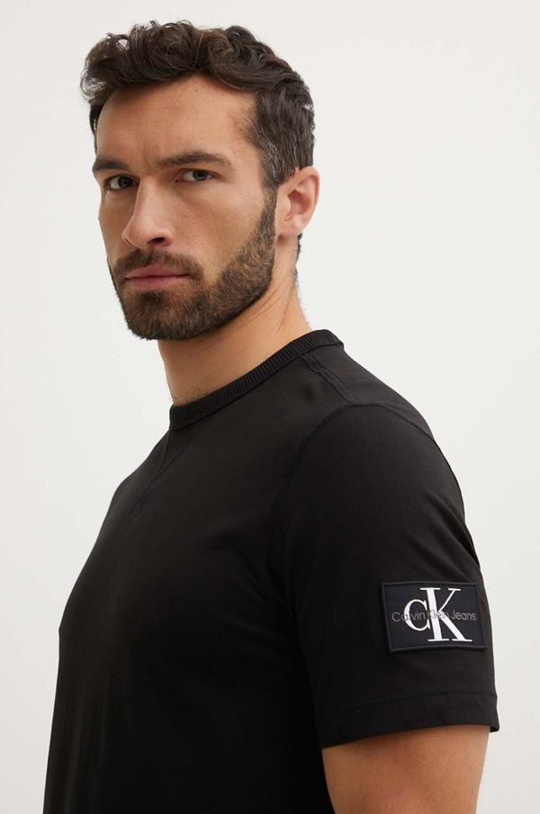 Calvin Klein Jeans Pamučna majica Calvin Klein Jeans za muškarce, bez uzorka, J30J323484