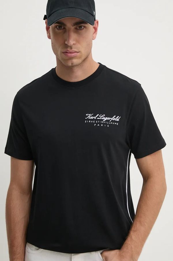 Calvin Klein Jeans Pamučna majica Calvin Klein Jeans za muškarce, boja: crna, s tiskom, J30J326863