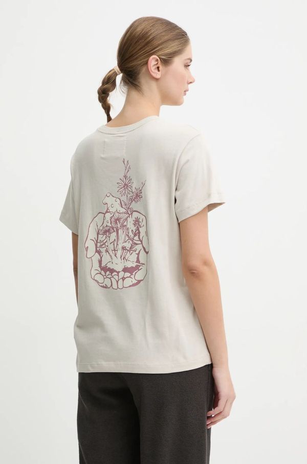 Champion Pamučna majica Champion za žene, boja: bež, 117497