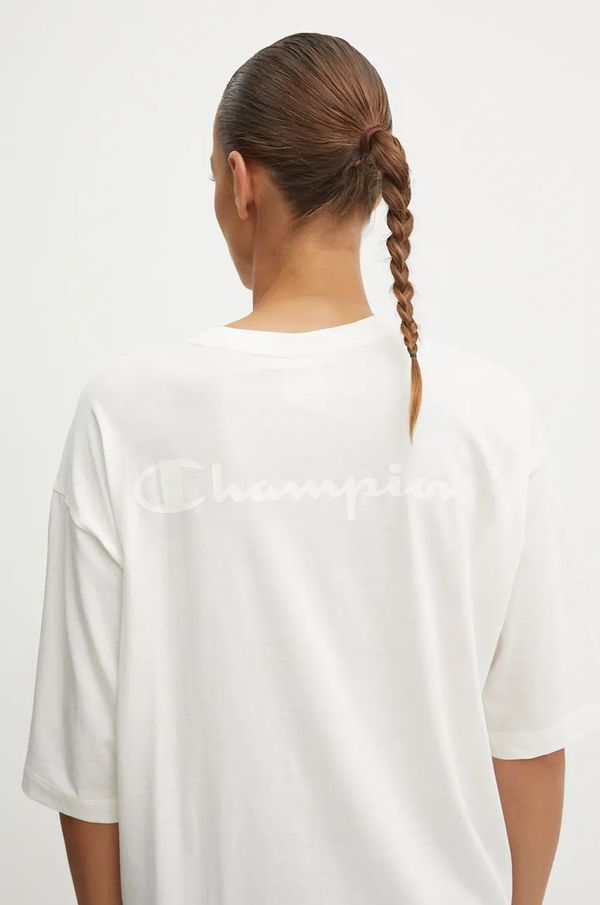 Champion Pamučna majica Champion za žene, boja: bež, 117537