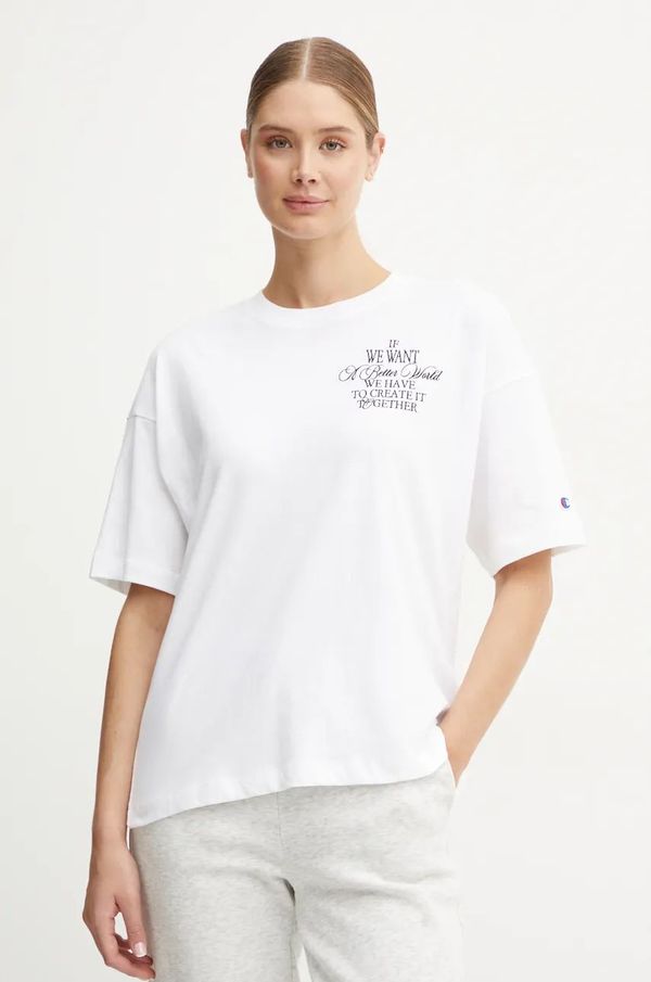 Champion Pamučna majica Champion za žene, boja: bijela, 117473