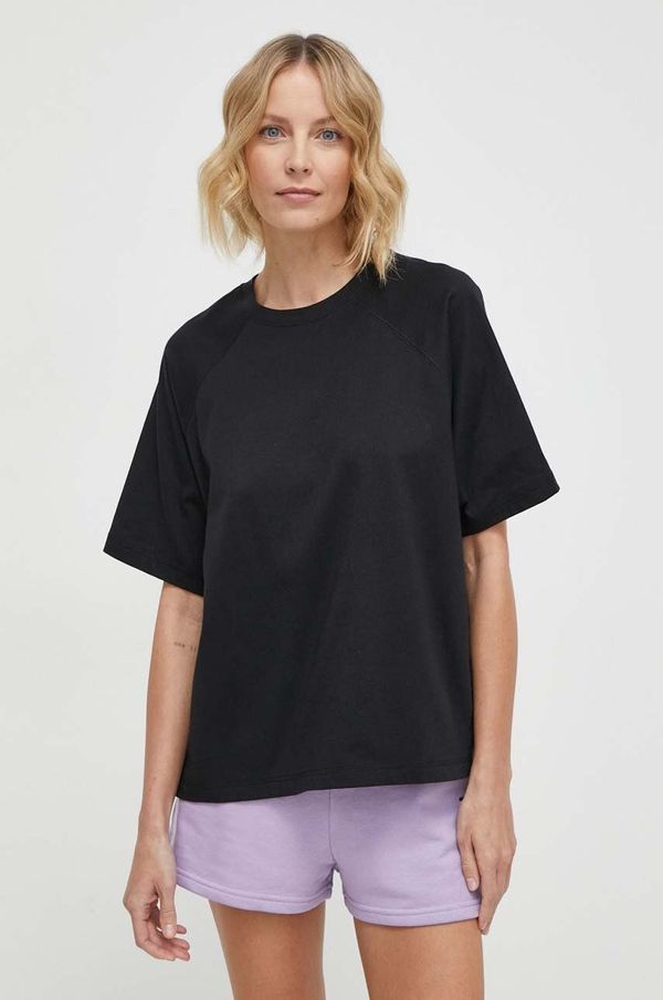 Champion Pamučna majica Champion za žene, boja: crna