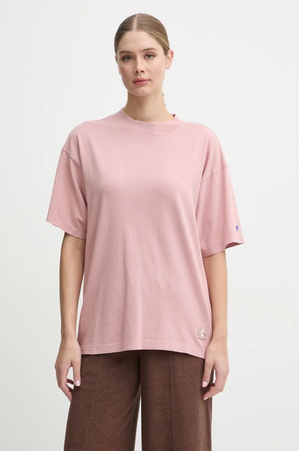 Champion Pamučna majica Champion za žene, boja: ružičasta, 117449