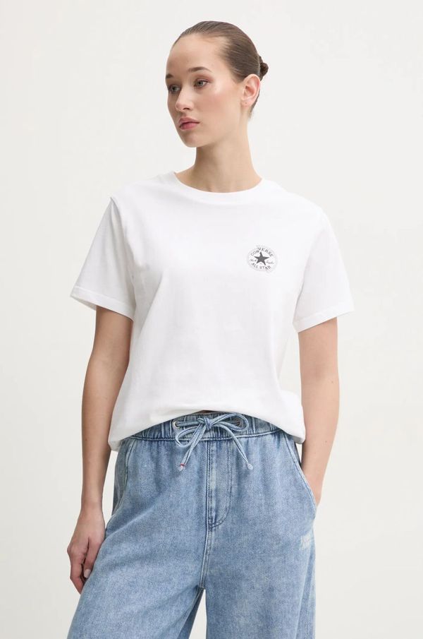 Converse Pamučna majica Converse za žene, boja: bež, 10027570-A01