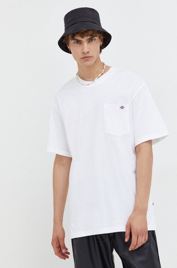 Dickies Pamučna majica Dickies boja: bijela, bez uzorka