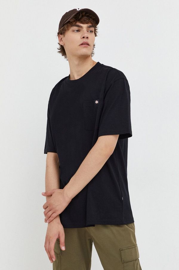 Dickies Pamučna majica Dickies boja: crna, bez uzorka