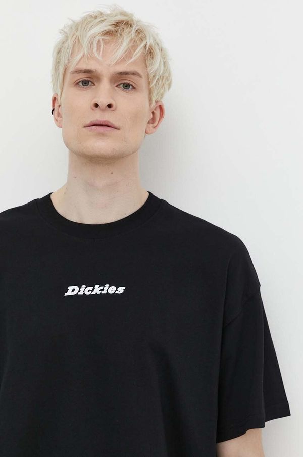 Dickies Pamučna majica Dickies ENTERPRISE TEE SS za muškarce, boja: crna, s tiskom, DK0A4YRN