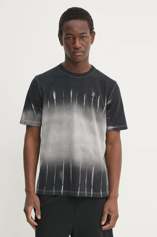 Diesel Pamučna majica Diesel T-ADJUST-R21 T-SHIRT za muškarce, boja: crna, s uzorkom, A17801.0SLBQ