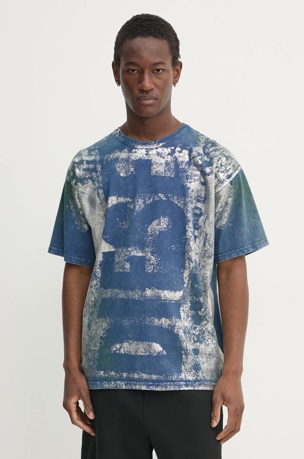 Diesel Pamučna majica Diesel T-BOXT-R2 T-SHIRT za muškarce, boja: tamno plava, s tiskom, A16143.0BNET