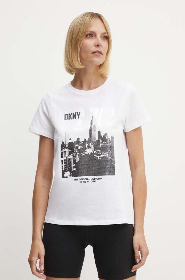 DKNY Pamučna majica Dkny za žene, boja: bijela, DP4T9725