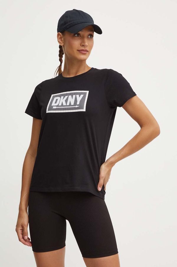 DKNY Pamučna majica Dkny za žene, boja: crna, DP4T9724