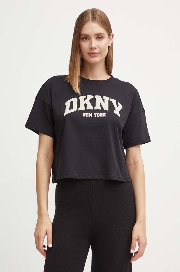 DKNY Pamučna majica Dkny za žene, boja: crna, DP4T9945