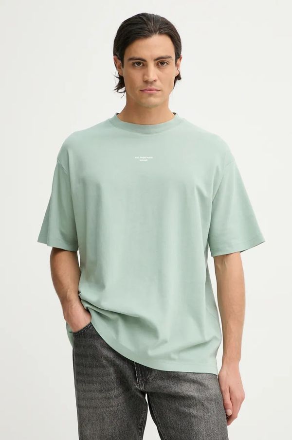 Drôle de Monsieur Pamučna majica Drôle de Monsieur Le T-Shirt Slogan Classique za muškarce, boja: tirkizna, s tiskom, E.TS202.CO002.WG Le T-Shirt Slogan Classique