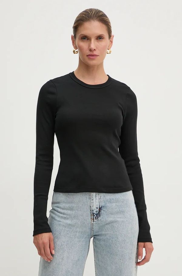 A.L.C. Pamučna majica dugih rukava A.L.C. boja: crna, 8KTOP00782
