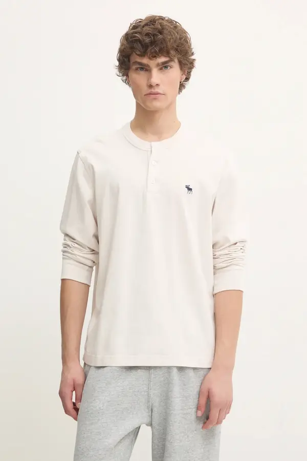 Abercrombie & Fitch Pamučna majica dugih rukava Abercrombie & Fitch