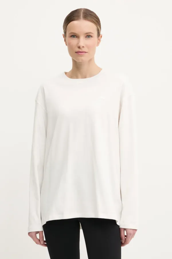 adidas Originals Pamučna majica dugih rukava adidas Originals Nelson boja: bež, JC8338