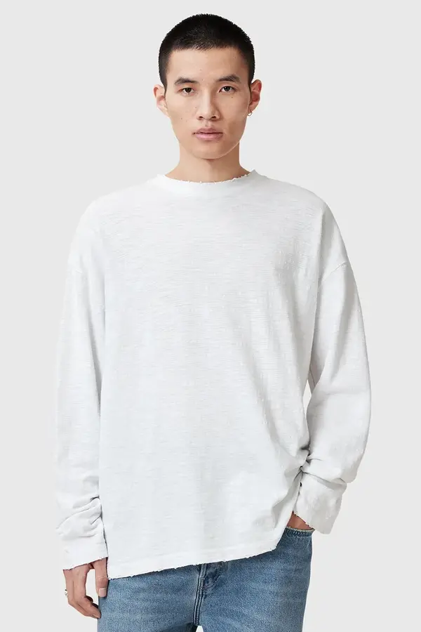 AllSaints Pamučna majica dugih rukava AllSaints FOSTER