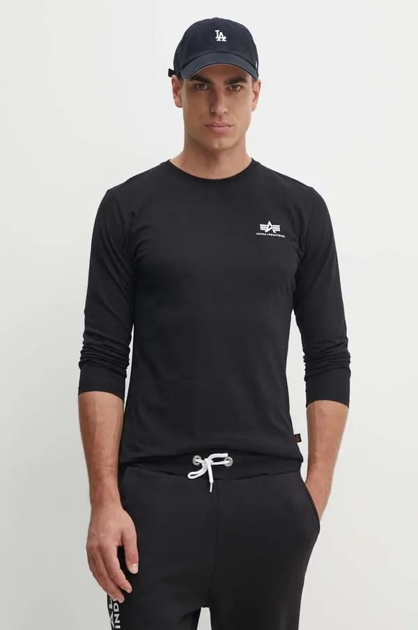 Alpha Industries Pamučna majica dugih rukava Alpha Industries Basic