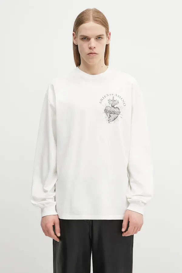 Aries Pamučna majica dugih rukava Aries Faded Aries Ex Amino LS Tee