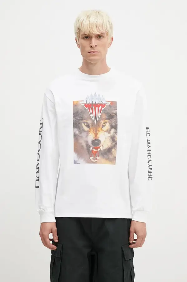 Aries Pamučna majica dugih rukava Aries Wolf Longsleeve Tee