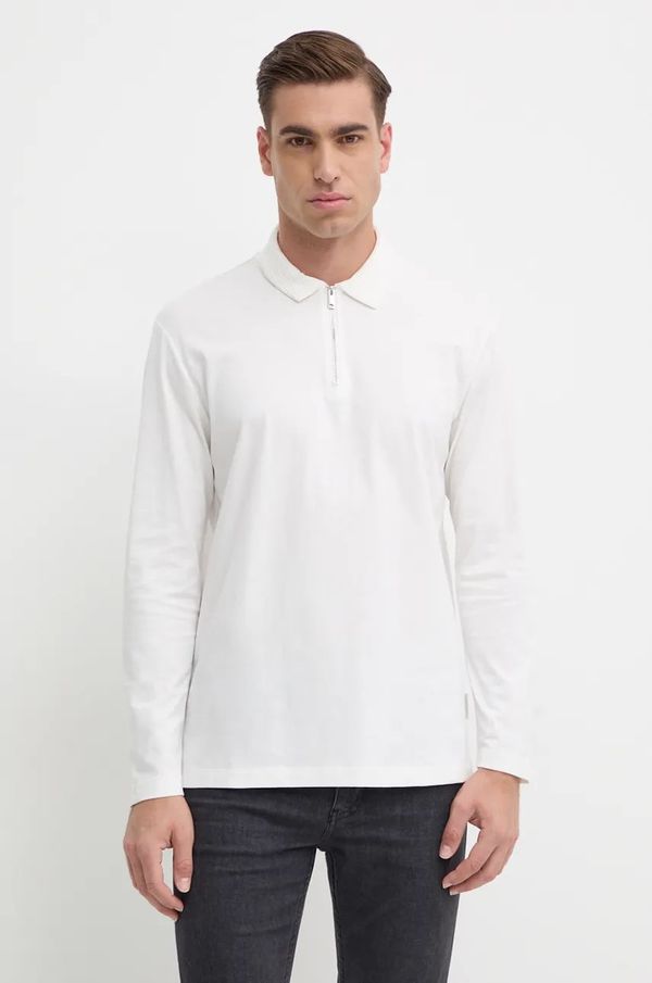 Armani Exchange Pamučna majica dugih rukava Armani Exchange boja: bijela, bez uzorka, XM000059 AF10362