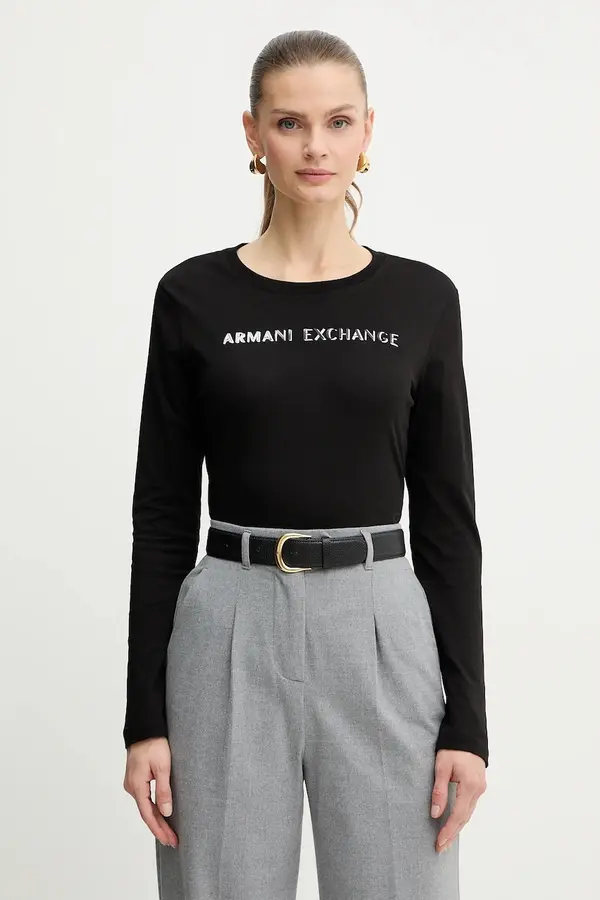 Armani Exchange Pamučna majica dugih rukava Armani Exchange