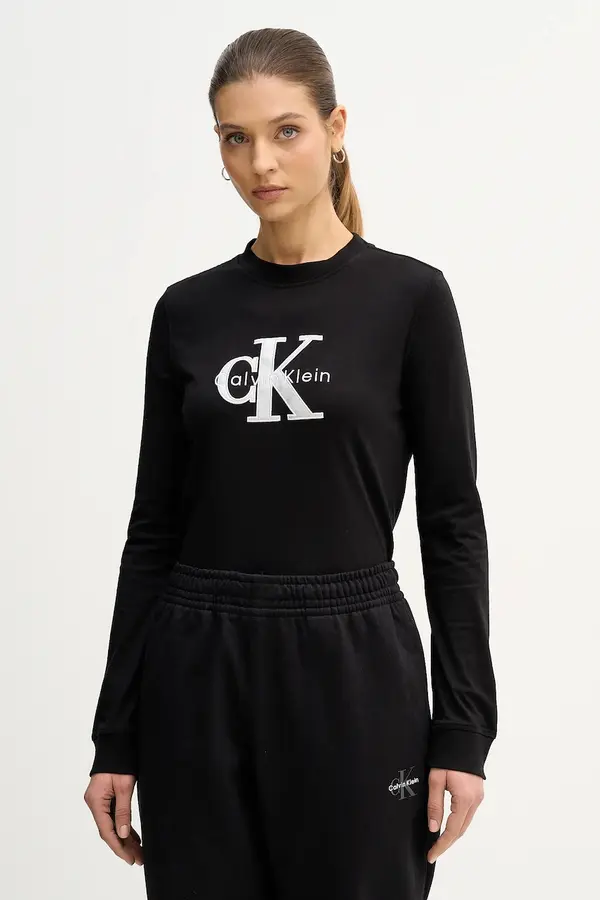 Calvin Klein Jeans Pamučna majica dugih rukava Calvin Klein Jeans