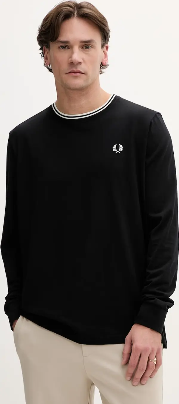 Fred Perry Pamučna majica dugih rukava Fred Perry