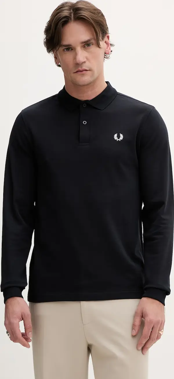 Fred Perry Pamučna majica dugih rukava Fred Perry