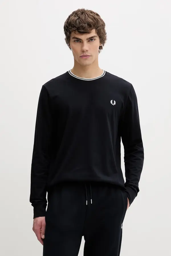 Fred Perry Pamučna majica dugih rukava Fred Perry