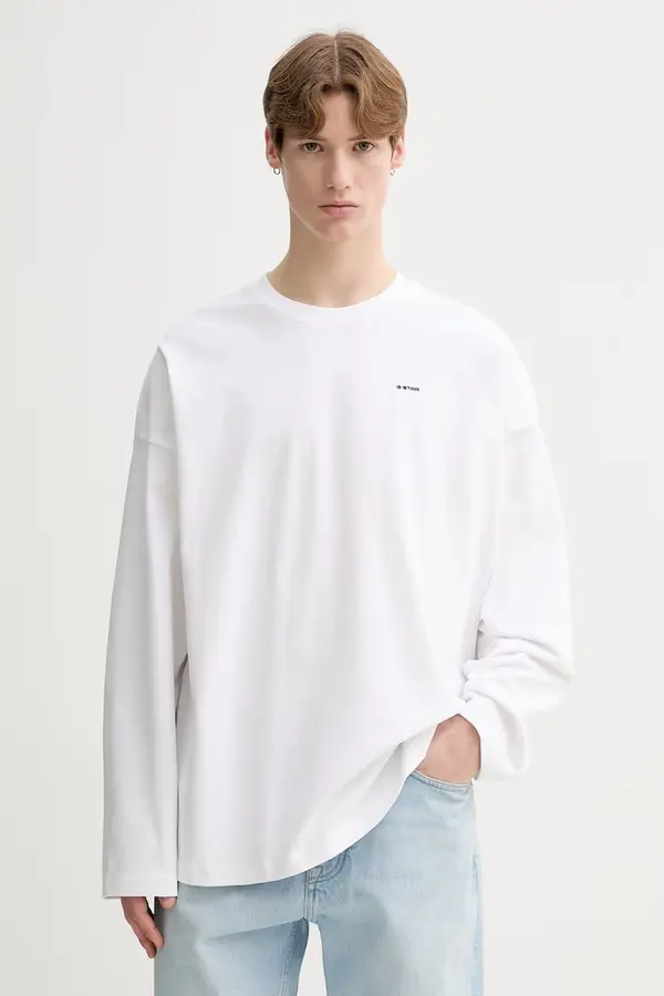 G-Star Pamučna majica dugih rukava G-Star Heavy jersey oversized