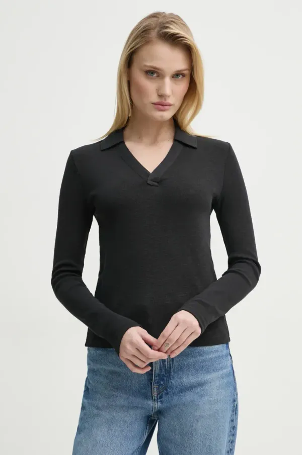 G-Star Raw Pamučna majica dugih rukava G-Star Raw boja: crna, D26074-D958