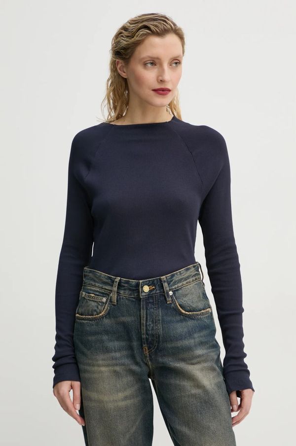 G-Star Raw Pamučna majica dugih rukava G-Star Raw boja: tamno plava, D26411-5268