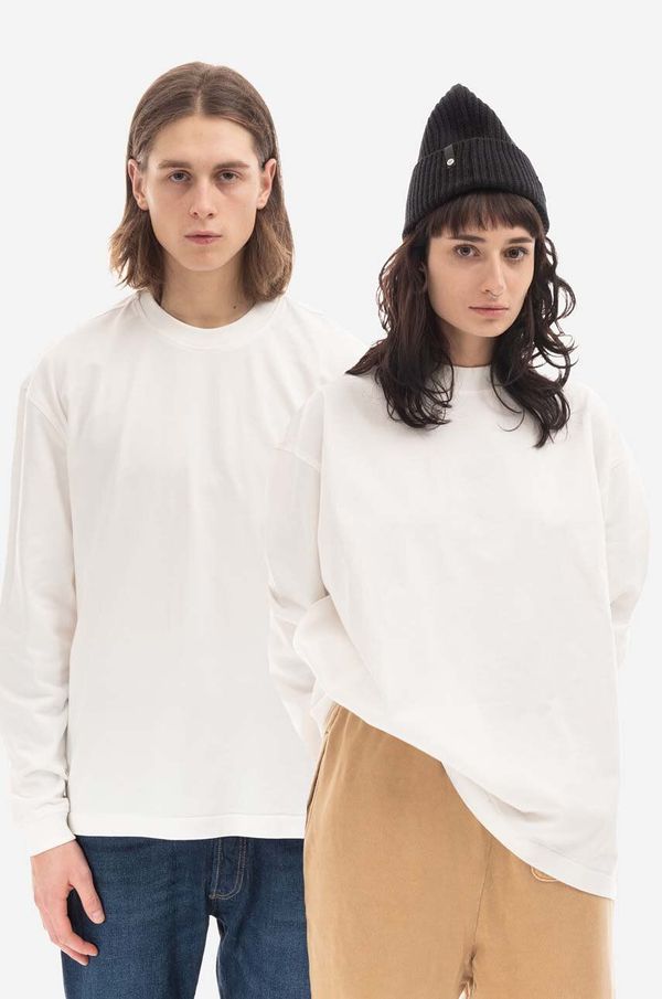 Guess U.S.A. Pamučna majica dugih rukava Guess Long Sleeve Mockneck boja: bijela, glatki model, M2BP00KBB10 G046