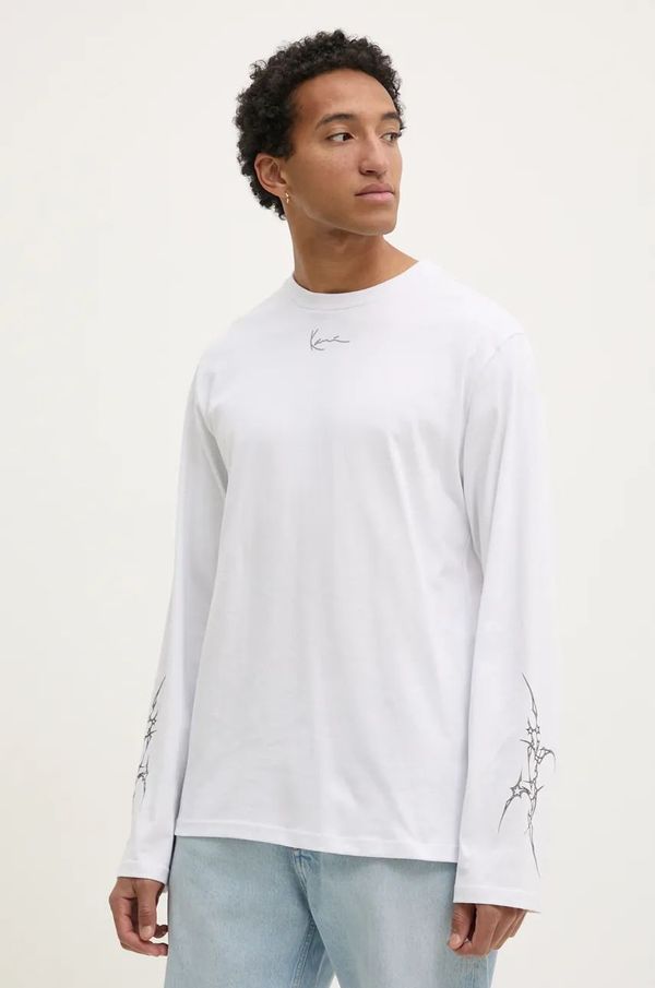 Karl Kani Pamučna majica dugih rukava Karl Kani boja: bijela, s tiskom, 60240011