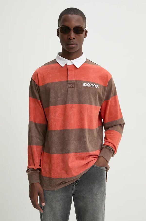 Karl Kani Pamučna majica dugih rukava Karl Kani boja: narančasta, s uzorkom, 60230004