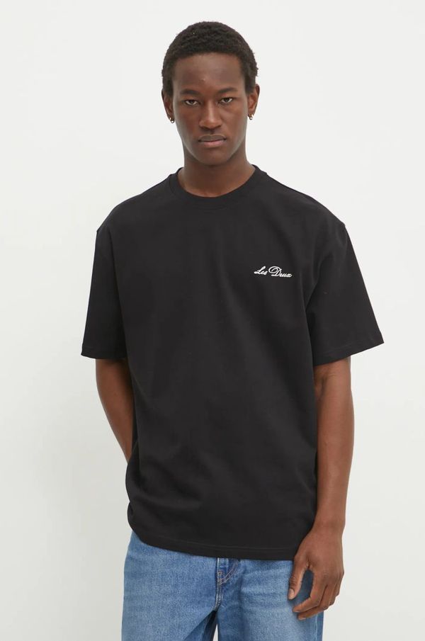 Les Deux Pamučna majica dugih rukava Les Deux boja: crna, bez uzorka, LDM110038