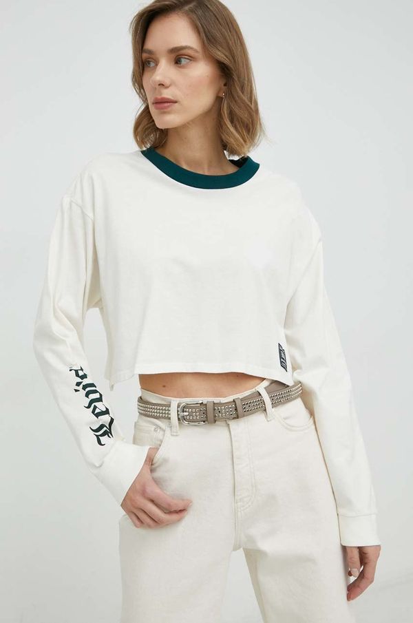 Levi's Pamučna majica dugih rukava Levi's boja: bež