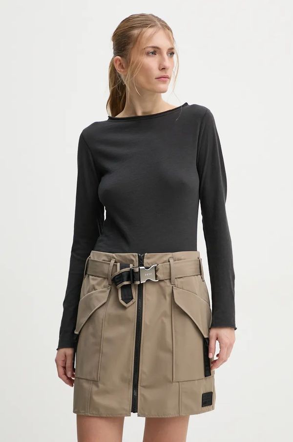 Levi's Pamučna majica dugih rukava Levi's boja: crna, A9343