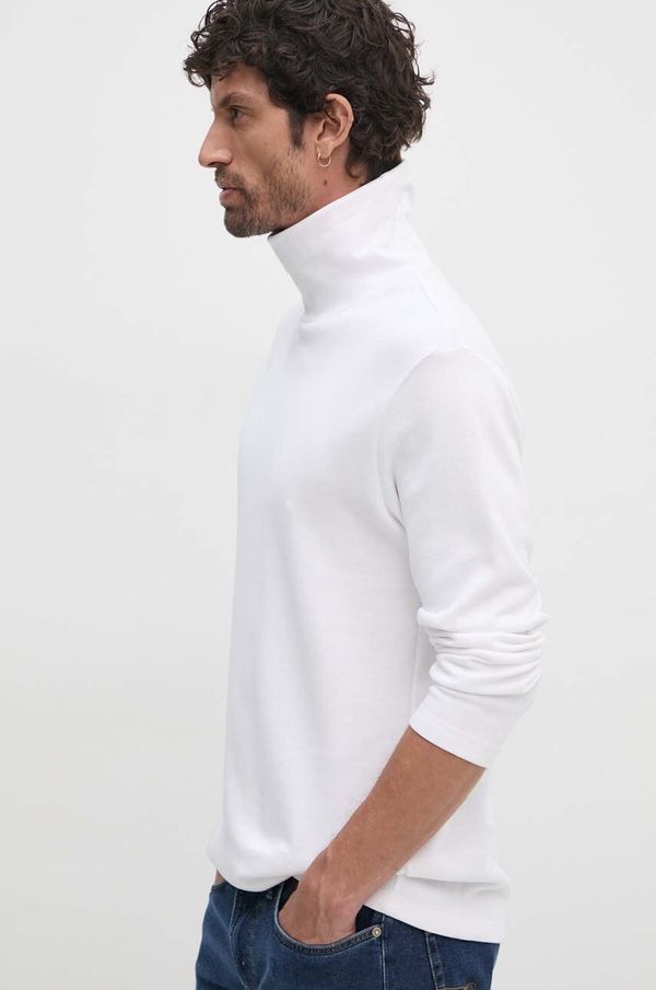 Lindbergh Pamučna majica dugih rukava Lindbergh boja: bijela, bez uzorka, 30-403023