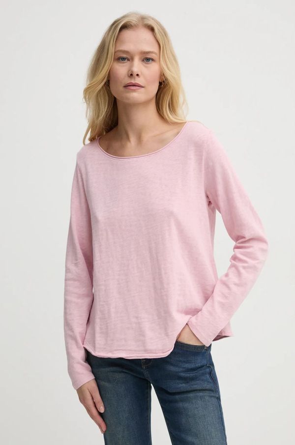 Marc O'Polo Pamučna majica dugih rukava Marc O'Polo boja: ružičasta, 5000006103