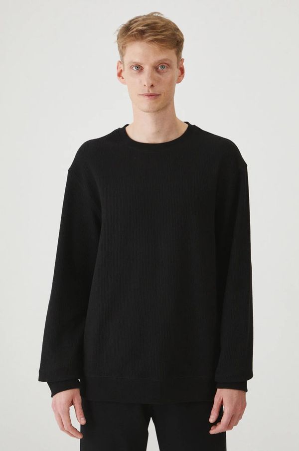 Medicine Pamučna majica dugih rukava Medicine za muškarce, boja: crna, bez uzorka