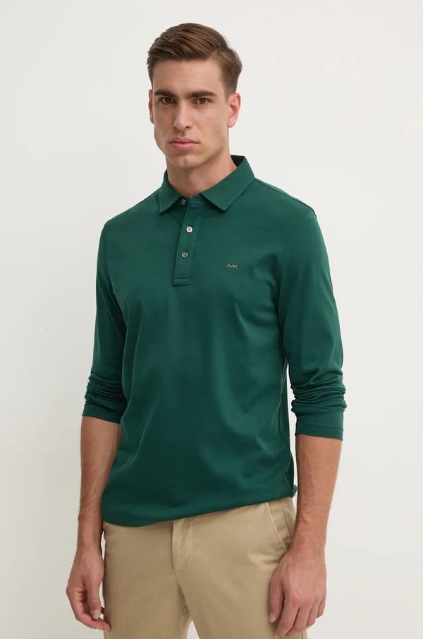 Michael Kors Pamučna majica dugih rukava Michael Kors boja: crna, bez uzorka