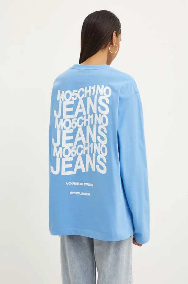 Moschino Jeans Pamučna majica dugih rukava Moschino Jeans