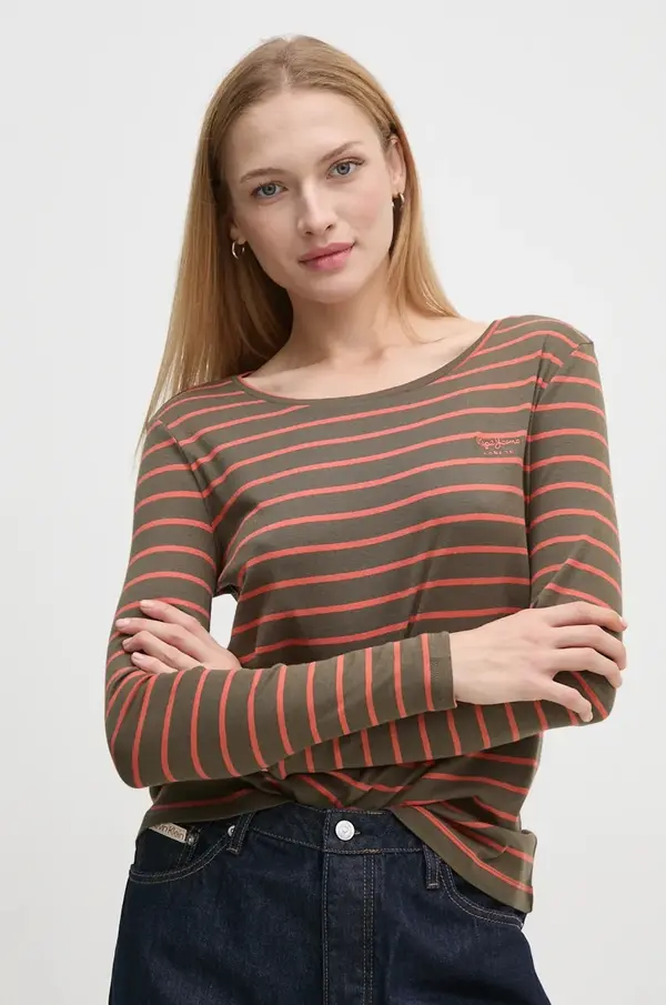 Pepe Jeans Pamučna majica dugih rukava Pepe Jeans FINNA