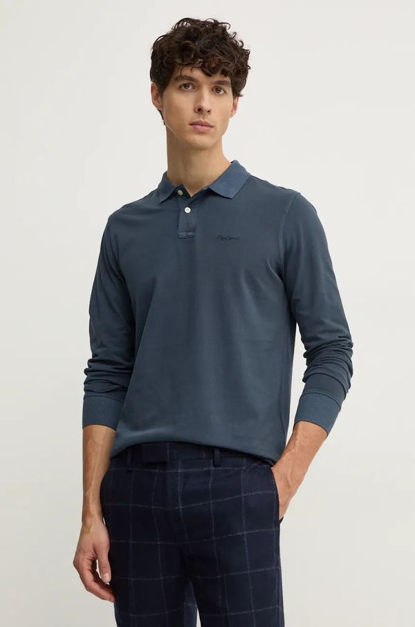 Pepe Jeans Pamučna majica dugih rukava Pepe Jeans NEW OLIVER GD LS bez uzorka, PM542213