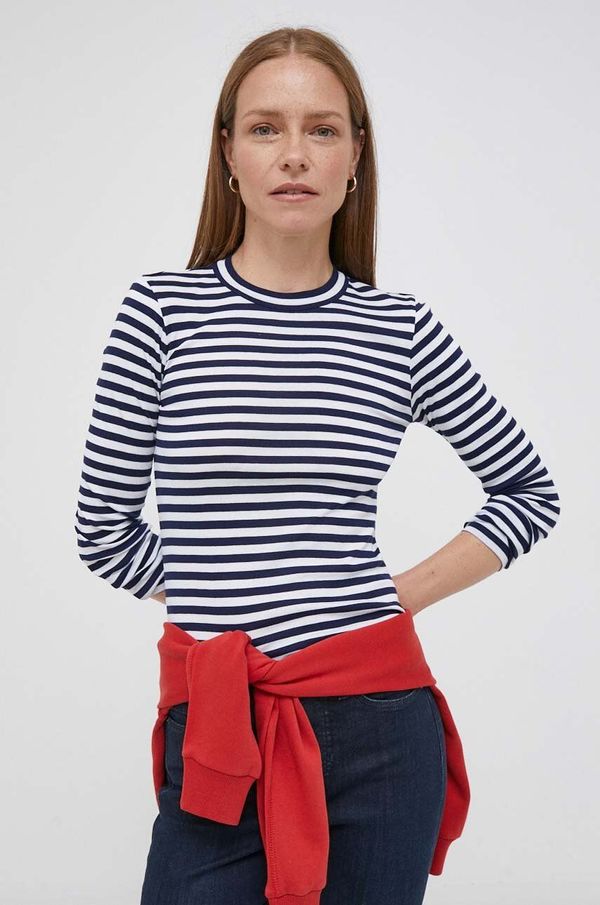 Polo Ralph Lauren Pamučna majica dugih rukava Polo Ralph Lauren boja: tamno plava