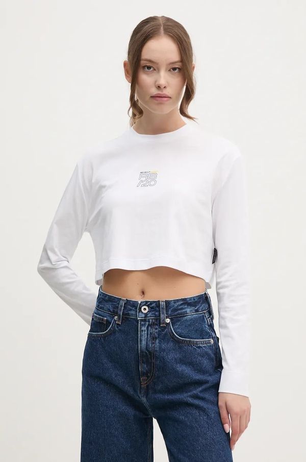 Red Bull Racing x Pepe Jeans Pamučna majica dugih rukava Red Bull Racing x Pepe Jeans boja: bijela, RL500001